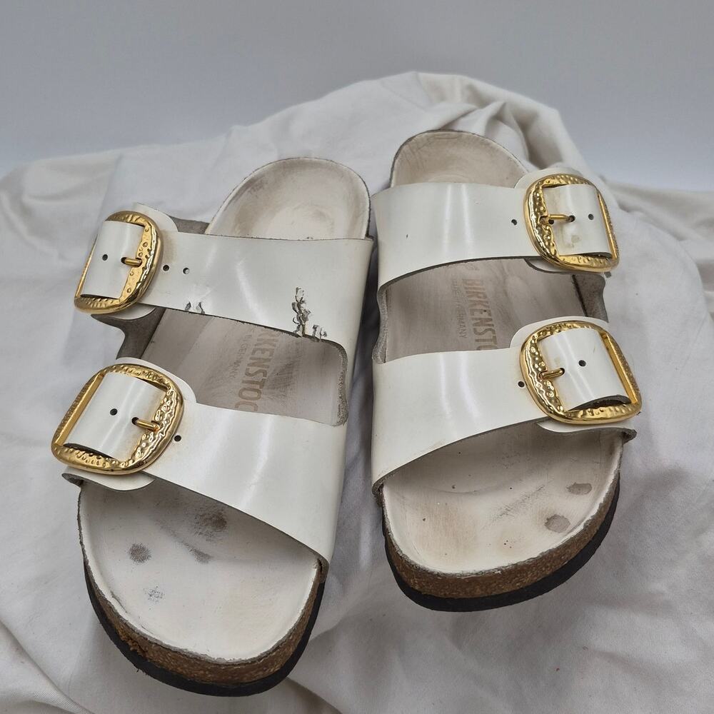 BIRKENSTOCK ARIZONA BIG BUCKLE LEATHER WOMEN SANDALS EU 39 US 8-8.5